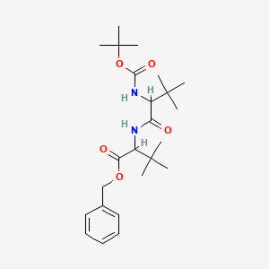 molecular formula C24H38N2O5 B12224894 Boc-DL-Gly(tBu)-DL-Gly(tBu)-OBn 