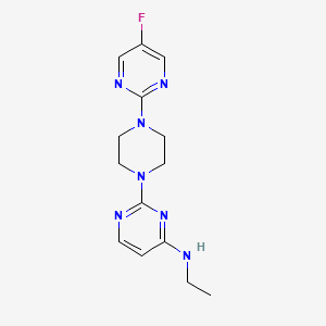 N-ethyl-2-[4-(5-fluoropyrimidin-2-yl)piperazin-1-yl]pyrimidin-4-amine