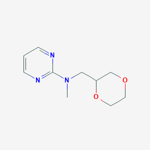 N-[(1,4-dioxan-2-yl)methyl]-N-methylpyrimidin-2-amine