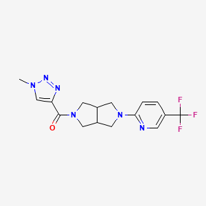 2-[5-(1-methyl-1H-1,2,3-triazole-4-carbonyl)-octahydropyrrolo[3,4-c]pyrrol-2-yl]-5-(trifluoromethyl)pyridine