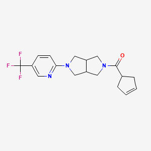 2-[5-(Cyclopent-3-ene-1-carbonyl)-octahydropyrrolo[3,4-c]pyrrol-2-yl]-5-(trifluoromethyl)pyridine