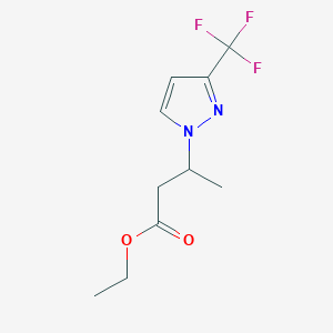 Ethyl 3-[3-(trifluoromethyl)-1H-pyrazol-1-yl]butanoate