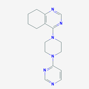 4-[4-(Pyrimidin-4-yl)piperazin-1-yl]-5,6,7,8-tetrahydroquinazoline