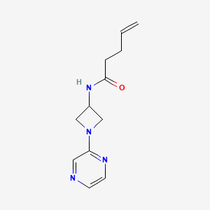 N-[1-(pyrazin-2-yl)azetidin-3-yl]pent-4-enamide