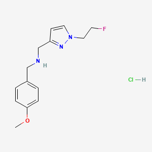 1-[1-(2-fluoroethyl)-1H-pyrazol-3-yl]-N-(4-methoxybenzyl)methanamine