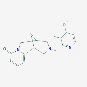 11-[(4-Methoxy-3,5-dimethylpyridin-2-yl)methyl]-7,11-diazatricyclo[7.3.1.02,7]trideca-2,4-dien-6-one