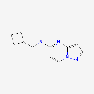 molecular formula C12H16N4 B12225002 N-(cyclobutylmethyl)-N-methylpyrazolo[1,5-a]pyrimidin-5-amine 