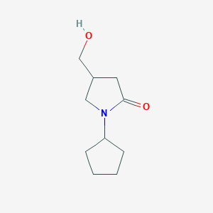 1-Cyclopentyl-4-(hydroxymethyl)pyrrolidin-2-one