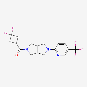 2-[5-(3,3-Difluorocyclobutanecarbonyl)-octahydropyrrolo[3,4-c]pyrrol-2-yl]-5-(trifluoromethyl)pyridine