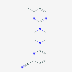 6-[4-(4-Methylpyrimidin-2-yl)piperazin-1-yl]pyridine-2-carbonitrile