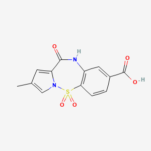 Pyrrolo[1,2-b][1,2,5]benzothiadiazepine-8-carboxylic acid, 10,11-dihydro-2-methyl-11-oxo-,5,5-dioxide