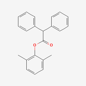 molecular formula C22H20O2 B1222518 2,2-Diphenylacetic acid (2,6-dimethylphenyl) ester 