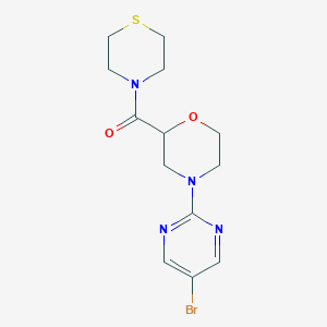 4-(5-Bromopyrimidin-2-yl)-2-(thiomorpholine-4-carbonyl)morpholine