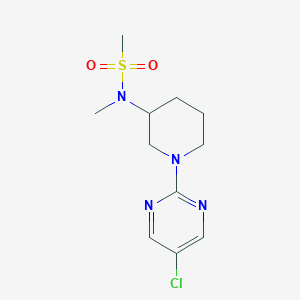 molecular formula C11H17ClN4O2S B12225193 N-[1-(5-Chloropyrimidin-2-YL)piperidin-3-YL]-N-methylmethanesulfonamide 