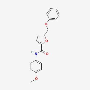 molecular formula C19H17NO4 B1222520 N-(4-methoxyphenyl)-5-(phenoxymethyl)-2-furancarboxamide 