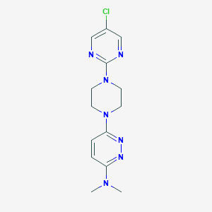 6-[4-(5-chloropyrimidin-2-yl)piperazin-1-yl]-N,N-dimethylpyridazin-3-amine