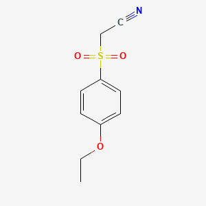 molecular formula C10H11NO3S B12225209 Acetonitrile, 2-[(4-ethoxyphenyl)sulfonyl]- CAS No. 132276-88-1