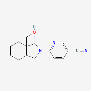 6-[3a-(hydroxymethyl)-octahydro-1H-isoindol-2-yl]pyridine-3-carbonitrile