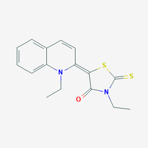 molecular formula C16H16N2OS2 B1222526 3-Ethyl-5-(1-ethyl-1H-quinolin-2-ylidene)-2-thioxo-thiazolidin-4-one 