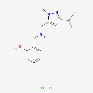 2-({[(3-isopropyl-1-methyl-1H-pyrazol-5-yl)methyl]amino}methyl)phenol