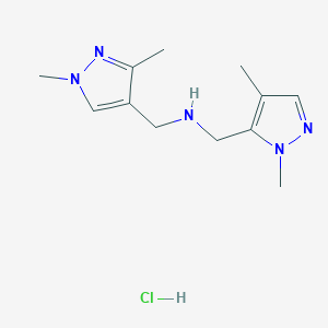 1-(1,3-dimethyl-1H-pyrazol-4-yl)-N-[(1,4-dimethyl-1H-pyrazol-5-yl)methyl]methanamine