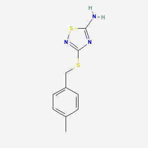 3-[(4-Methylbenzyl)sulfanyl]-1,2,4-thiadiazol-5-amine