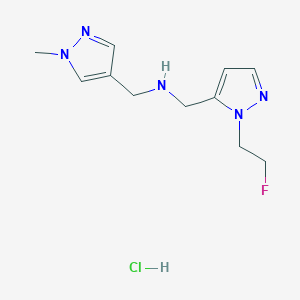 1-[1-(2-fluoroethyl)-1H-pyrazol-5-yl]-N-[(1-methyl-1H-pyrazol-4-yl)methyl]methanamine