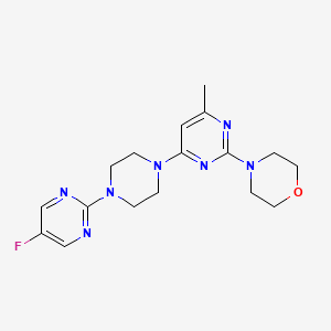 4-{4-[4-(5-Fluoropyrimidin-2-yl)piperazin-1-yl]-6-methylpyrimidin-2-yl}morpholine