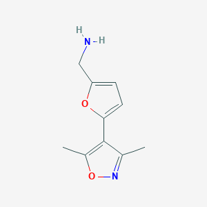 1-[5-(3,5-Dimethyl-1,2-oxazol-4-yl)furan-2-yl]methanamine