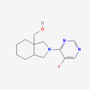 molecular formula C13H18FN3O B12225449 [2-(5-fluoropyrimidin-4-yl)-octahydro-1H-isoindol-3a-yl]methanol 