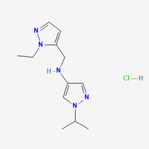 N-[(1-ethyl-1H-pyrazol-5-yl)methyl]-1-isopropyl-1H-pyrazol-4-amine