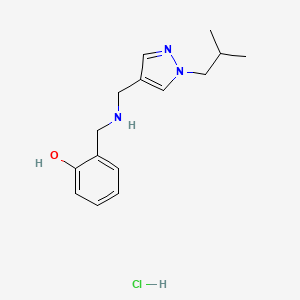 2-({[(1-isobutyl-1H-pyrazol-4-yl)methyl]amino}methyl)phenol