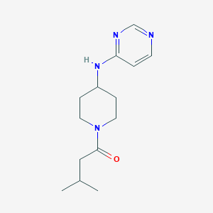 3-Methyl-1-{4-[(pyrimidin-4-yl)amino]piperidin-1-yl}butan-1-one