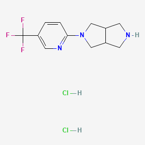 2-{Octahydropyrrolo[3,4-c]pyrrol-2-yl}-5-(trifluoromethyl)pyridine dihydrochloride