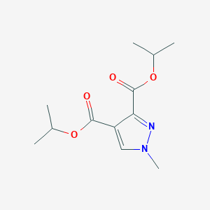 molecular formula C12H18N2O4 B12225540 Diisopropyl 1-methyl-1H-pyrazole-3,4-dicarboxylate 