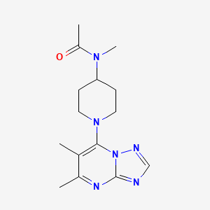 N-(1-{5,6-dimethyl-[1,2,4]triazolo[1,5-a]pyrimidin-7-yl}piperidin-4-yl)-N-methylacetamide