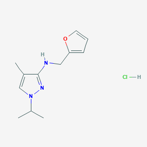 N-(2-furylmethyl)-1-isopropyl-4-methyl-1H-pyrazol-3-amine