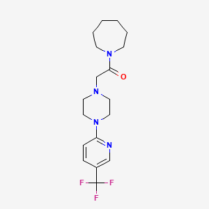 1-(Azepan-1-yl)-2-{4-[5-(trifluoromethyl)pyridin-2-yl]piperazin-1-yl}ethan-1-one