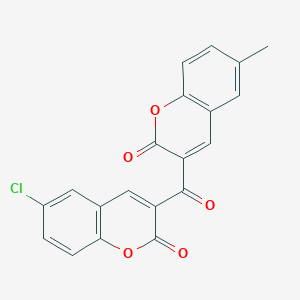 3-(6-Chloro-2-oxochromene-3-carbonyl)-6-methylchromen-2-one