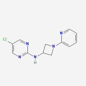 5-chloro-N-[1-(pyridin-2-yl)azetidin-3-yl]pyrimidin-2-amine