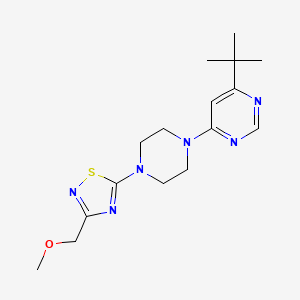 4-Tert-butyl-6-{4-[3-(methoxymethyl)-1,2,4-thiadiazol-5-yl]piperazin-1-yl}pyrimidine