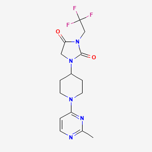 1-[1-(2-Methylpyrimidin-4-yl)piperidin-4-yl]-3-(2,2,2-trifluoroethyl)imidazolidine-2,4-dione