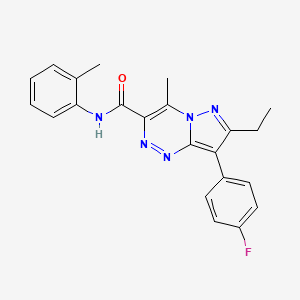 7-ethyl-8-(4-fluorophenyl)-4-methyl-N-(2-methylphenyl)pyrazolo[5,1-c][1,2,4]triazine-3-carboxamide