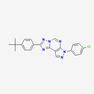 2-(4-tert-butylphenyl)-7-(4-chlorophenyl)-7H-pyrazolo[4,3-e][1,2,4]triazolo[1,5-c]pyrimidine