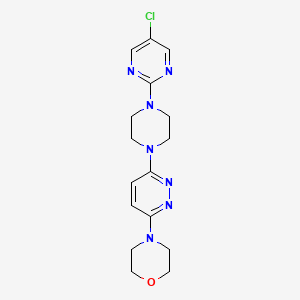 4-{6-[4-(5-Chloropyrimidin-2-yl)piperazin-1-yl]pyridazin-3-yl}morpholine