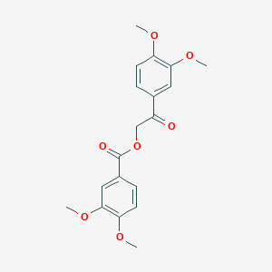 molecular formula C19H20O7 B1222579 2-(3,4-Dimethoxyphenyl)-2-oxoethyl 3,4-dimethoxybenzoate 