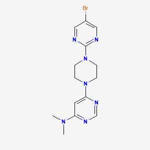 6-[4-(5-bromopyrimidin-2-yl)piperazin-1-yl]-N,N-dimethylpyrimidin-4-amine