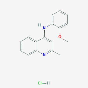 (2-Methoxyphenyl)(2-methyl(4-quinolyl))amine, chloride