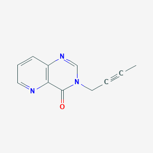 molecular formula C11H9N3O B12225909 3-(but-2-yn-1-yl)-3H,4H-pyrido[3,2-d]pyrimidin-4-one 