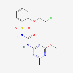 molecular formula C14H16ClN5O5S B1222591 三唑磺隆 CAS No. 82097-50-5
